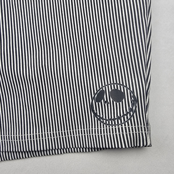 NWT Savion Jack Skellington Nightmare Before Xmas stripe strech Bermuda shorts - Picture 2 of 5